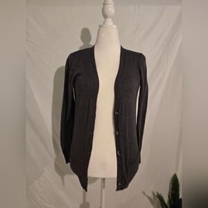 Faded Glory Charcoal Cardigan Sweater